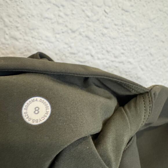 Lululemon Green Pleated Front Seam Pull On Career Work Pants Size 8 - Picture 3 of 4
